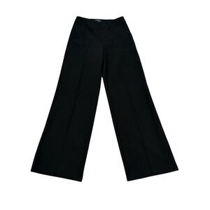 Aqua Black Wide Leg Trouser Dress Pants Size Small